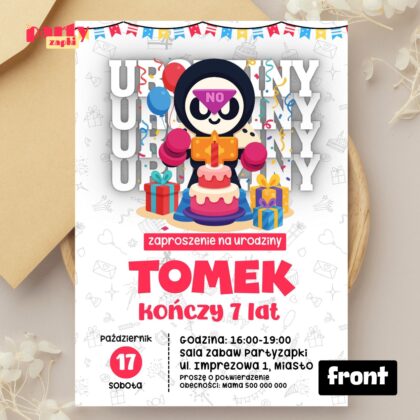 brawl stars 14 zaproszenie na urodziny partyzapki 01