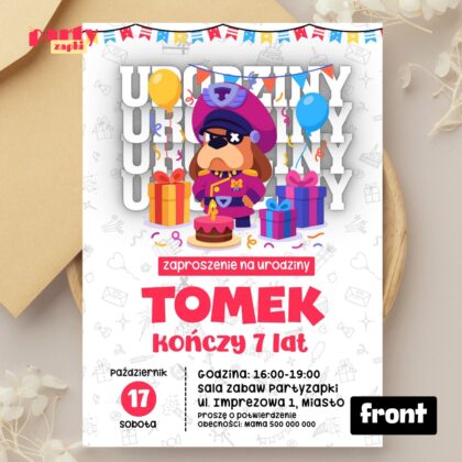 brawl stars 16 zaproszenie na urodziny partyzapki 01