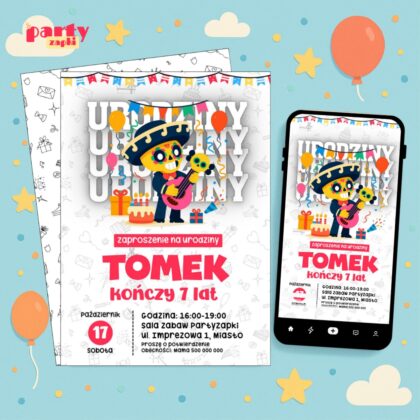 brawl stars 21 zaproszenie na urodziny partyzapki