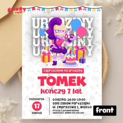 brawl stars 23 zaproszenie na urodziny partyzapki 01