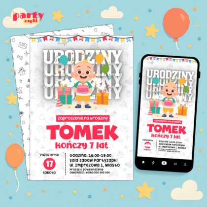 cocomelon 03 zaproszenie na urodziny partyzapki