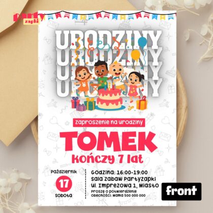 cocomelon 05 zaproszenie na urodziny partyzapki 01