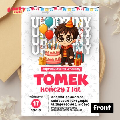 harry potter 02 zaproszenie na urodziny partyzapki 01