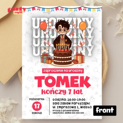 harry potter 04 zaproszenie na urodziny partyzapki 01