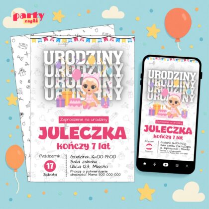 lol surprise 05 zaproszenie na urodziny partyzapki