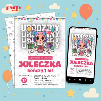 lol surprise 06 zaproszenie na urodziny partyzapki