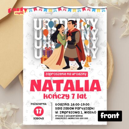 mulan 05 zaproszenie na urodziny partyzapki 01