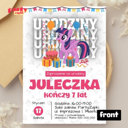 my little pony 01 zaproszenie na urodziny partyzapki 01