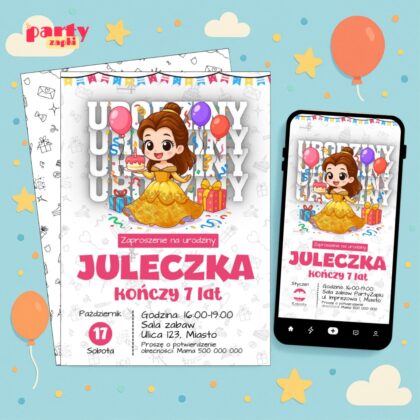 Piękna I Bestia - Zaproszenie na urodziny [003]