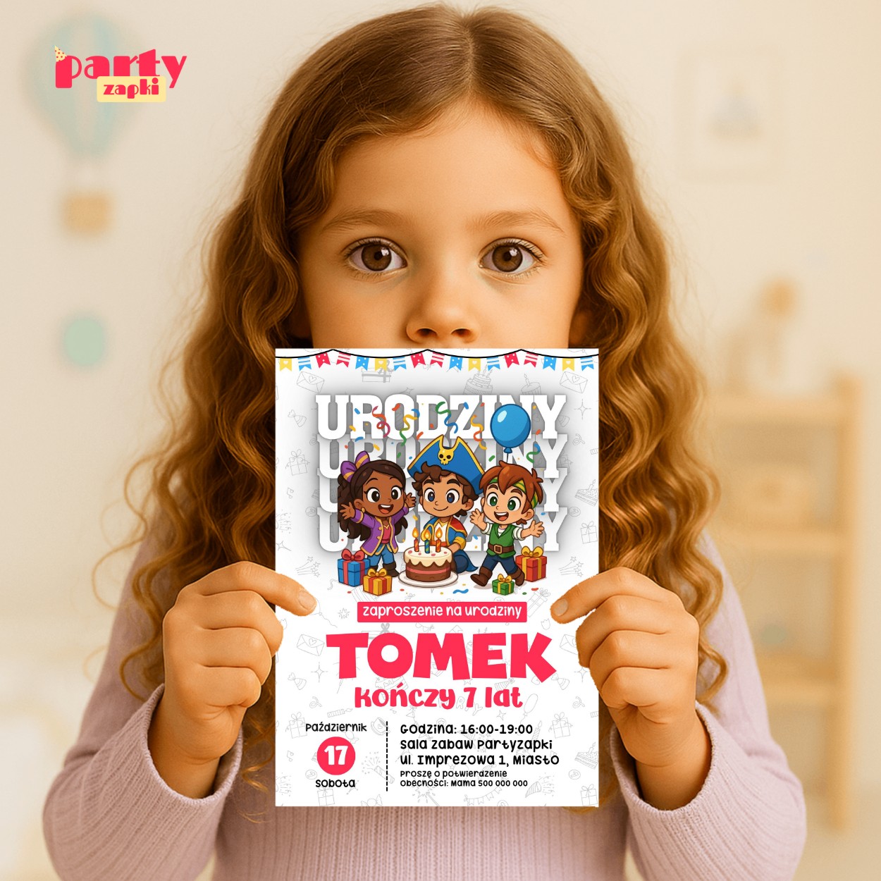 santiago z morz 04 zaproszenie na urodziny partyzapki 03