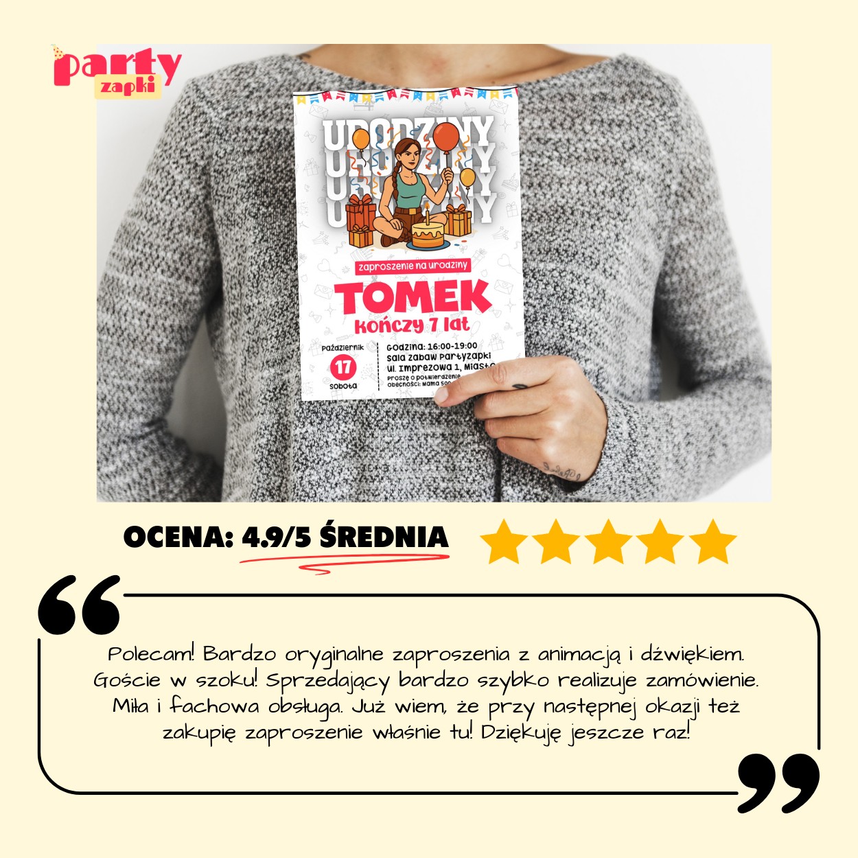 tomb raider 04 zaproszenie na urodziny partyzapki 07