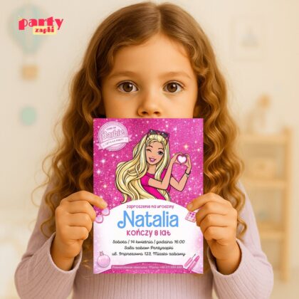 barbie zaproszenie partyzapki 09 4