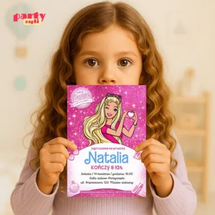 barbie zaproszenie partyzapki 09 4