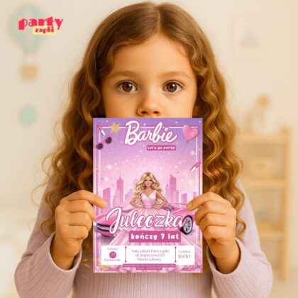 barbie zaproszenie partyzapki 10 4