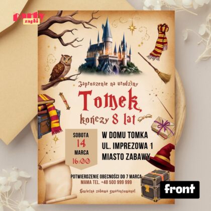 harry potter zaproszenie partyzapki 10 2