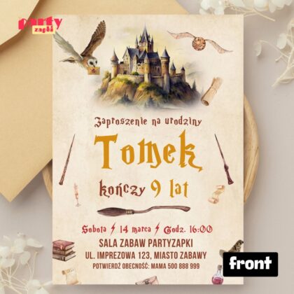 harry potter zaproszenie partyzapki 11 2