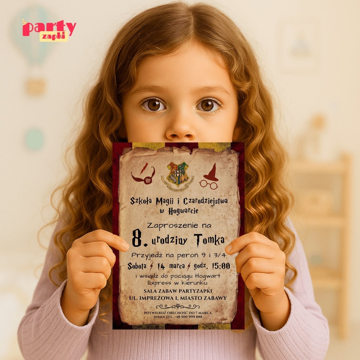 harry potter zaproszenie partyzapki 14 4