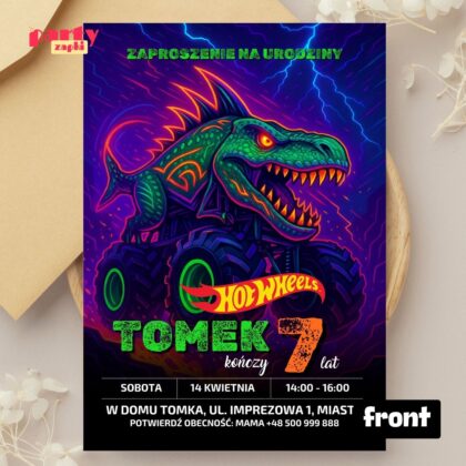 hot wheels zaproszenie partyzapki 02 2