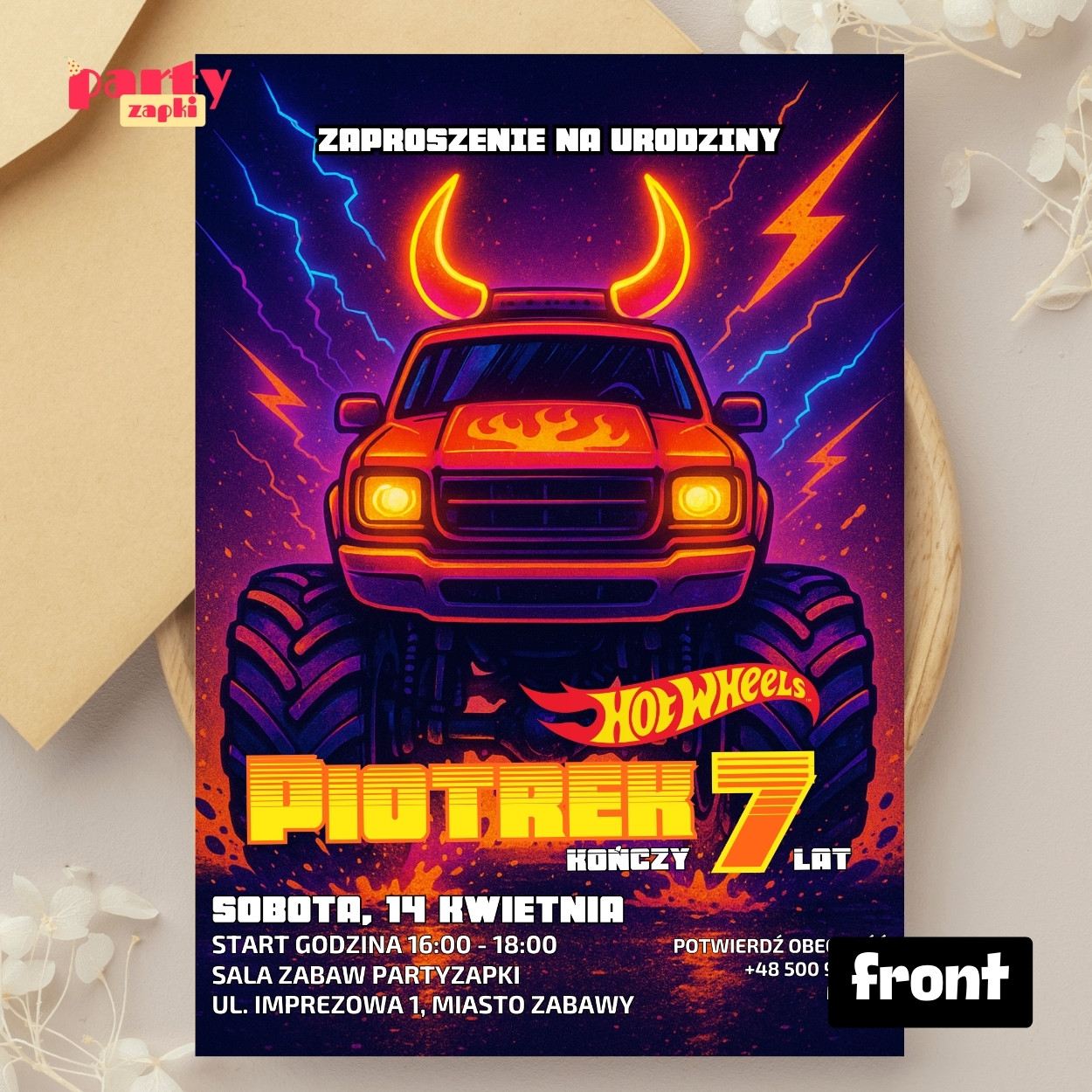 hot wheels zaproszenie partyzapki 03 2