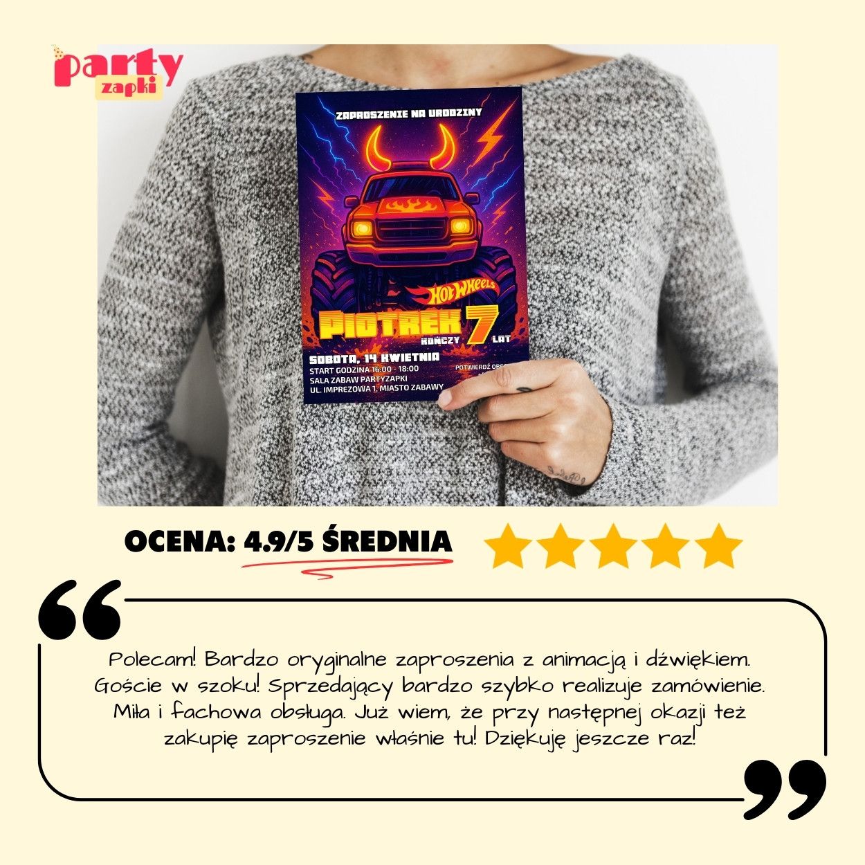 hot wheels zaproszenie partyzapki 03 8