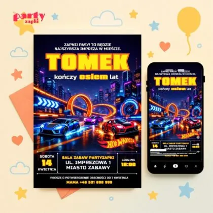 hot wheels zaproszenie partyzapki 04 1