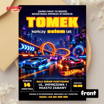 hot wheels zaproszenie partyzapki 04 2