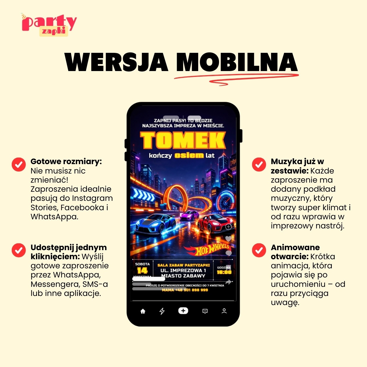 hot wheels zaproszenie partyzapki 04 5