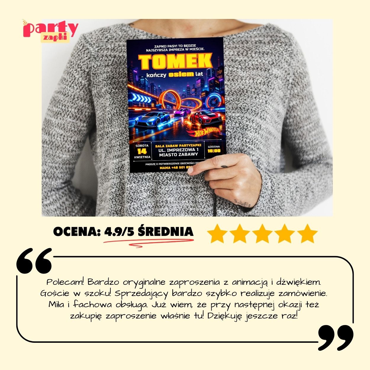 hot wheels zaproszenie partyzapki 04 8