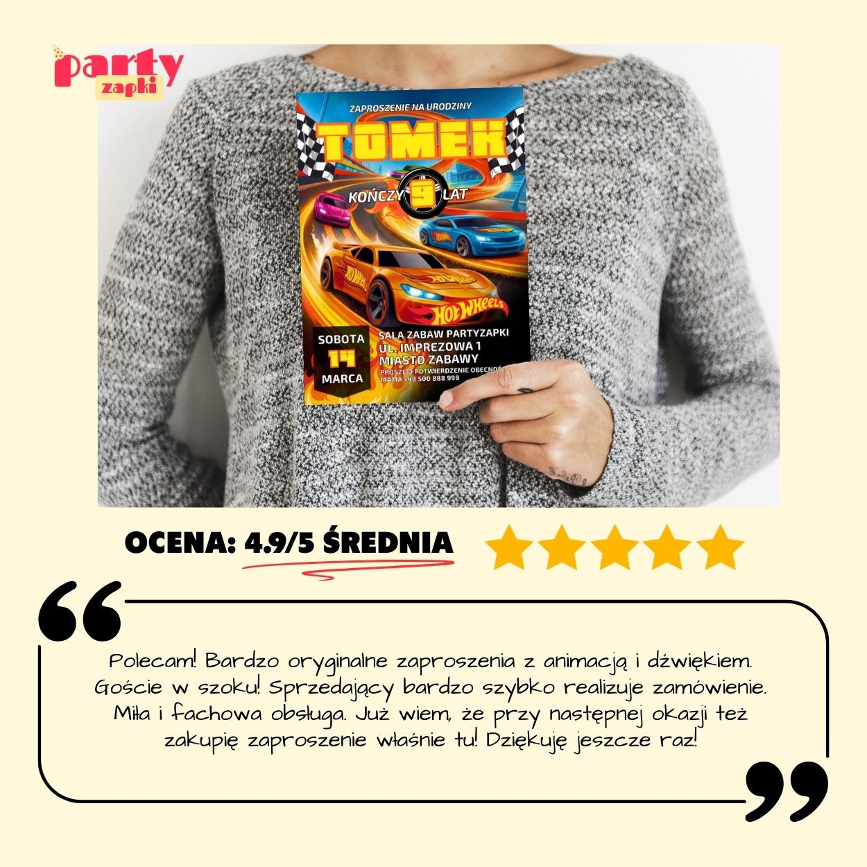 hot wheels zaproszenie partyzapki 05 8