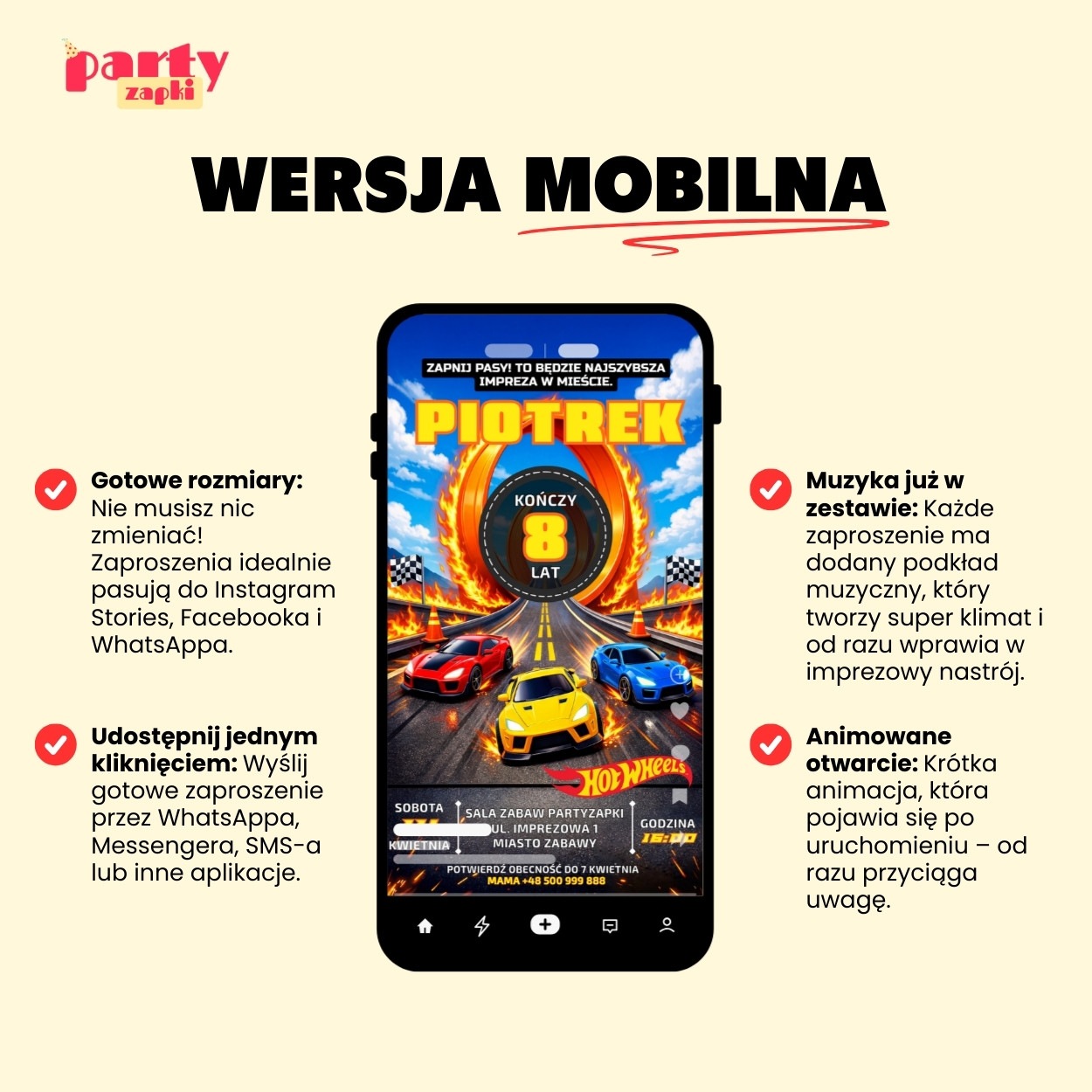 hot wheels zaproszenie partyzapki 06 5