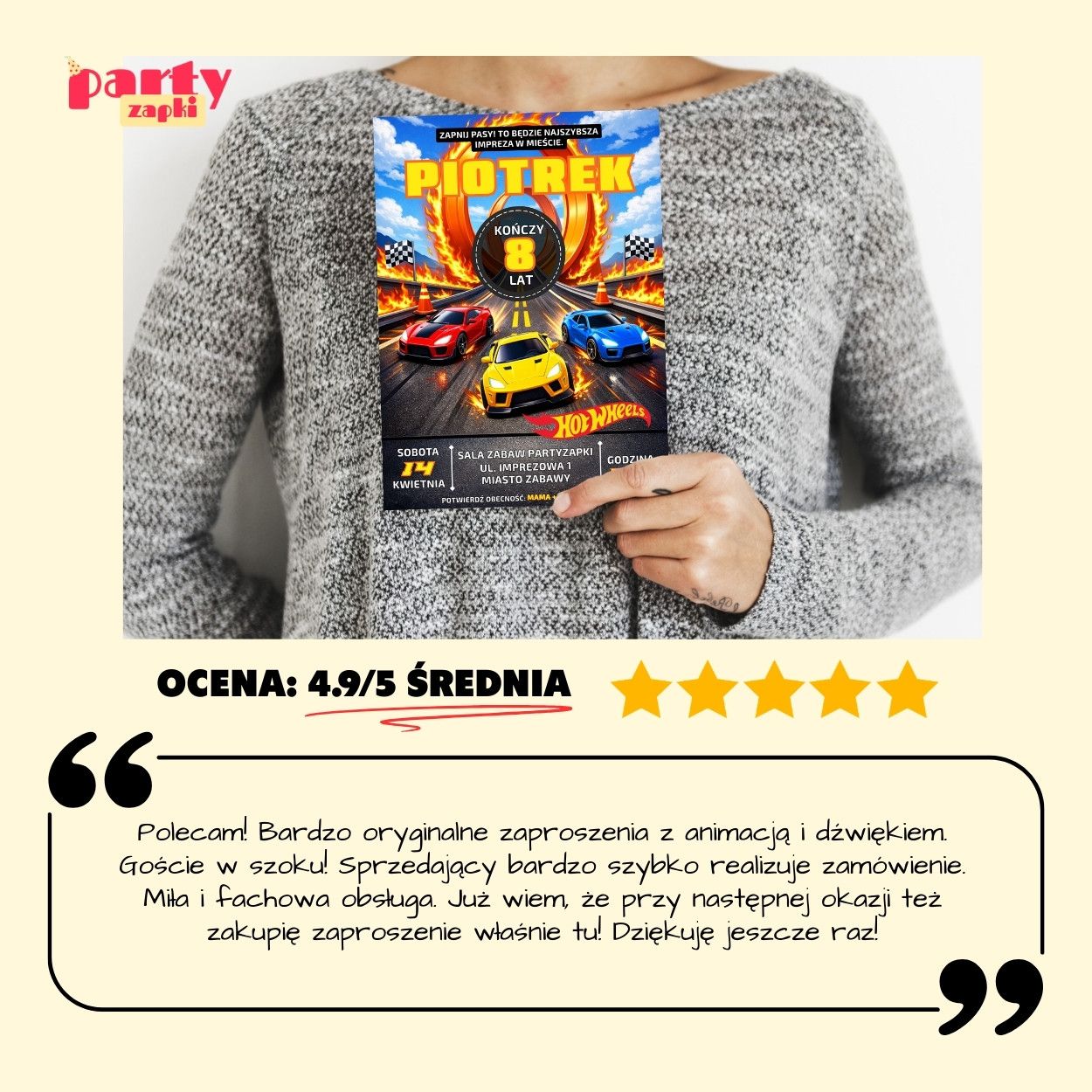 hot wheels zaproszenie partyzapki 06 8