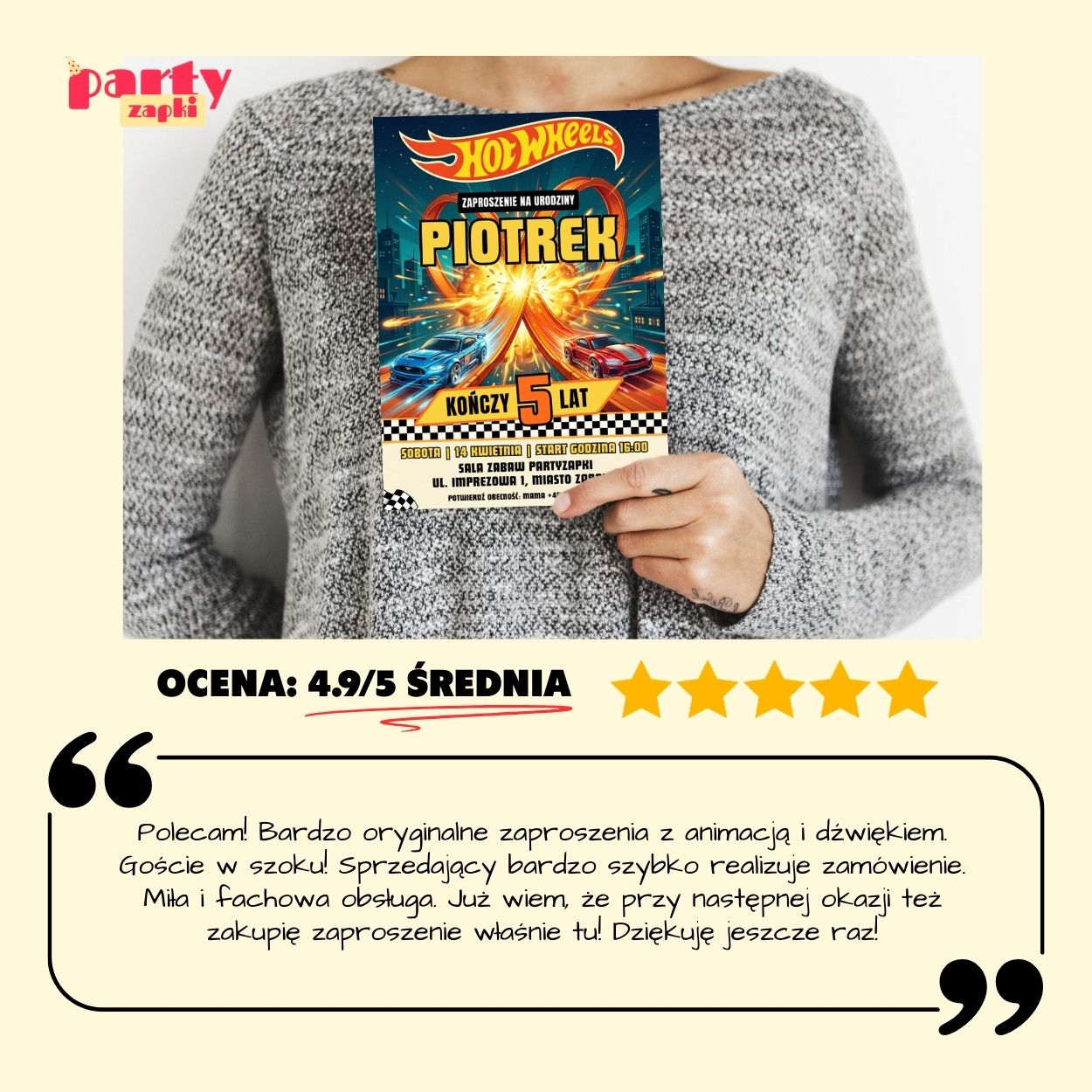 hot wheels zaproszenie partyzapki 07 8