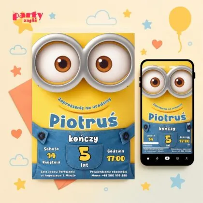 minionki zaproszenie partyzapki 07 1