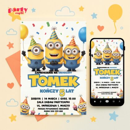 minionki zaproszenie partyzapki 08 1