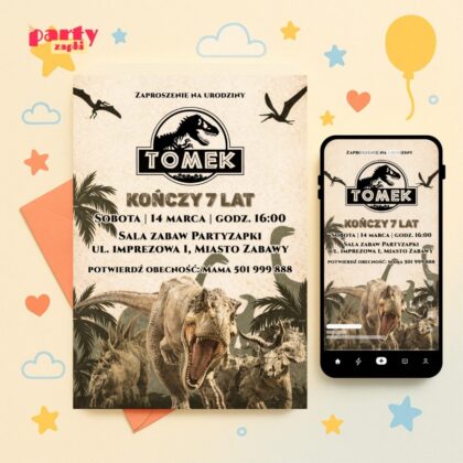 park jurajski zaproszenie partyzapki 01 1