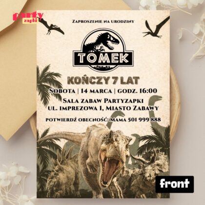 park jurajski zaproszenie partyzapki 01 2