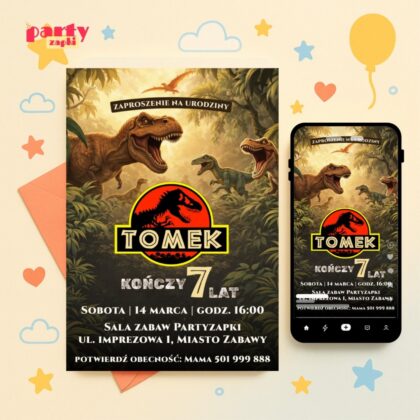 park jurajski zaproszenie partyzapki 02 1