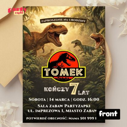 park jurajski zaproszenie partyzapki 02 2