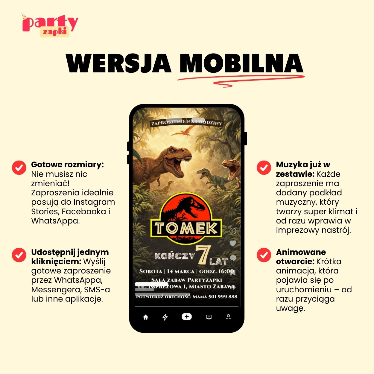 park jurajski zaproszenie partyzapki 02 5