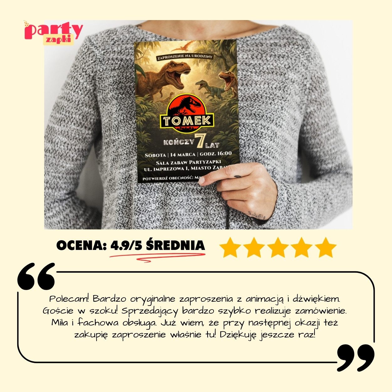 park jurajski zaproszenie partyzapki 02 8