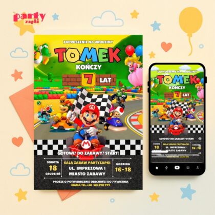 super mario zaproszenie partyzapki 08 1