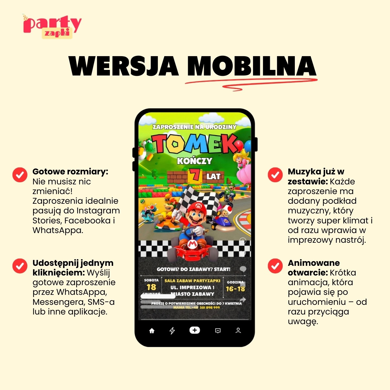 super mario zaproszenie partyzapki 08 5