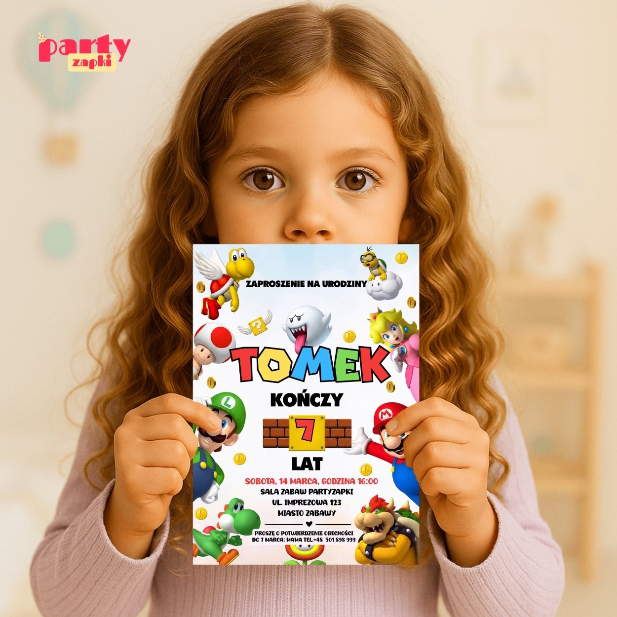 super mario zaproszenie partyzapki 10 4