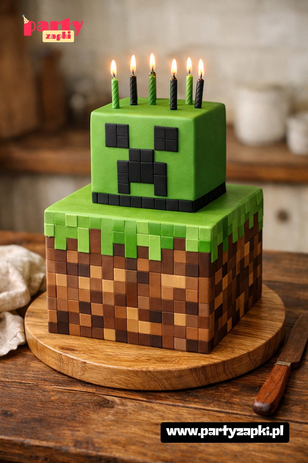 tort minecraft inspiracja (2)