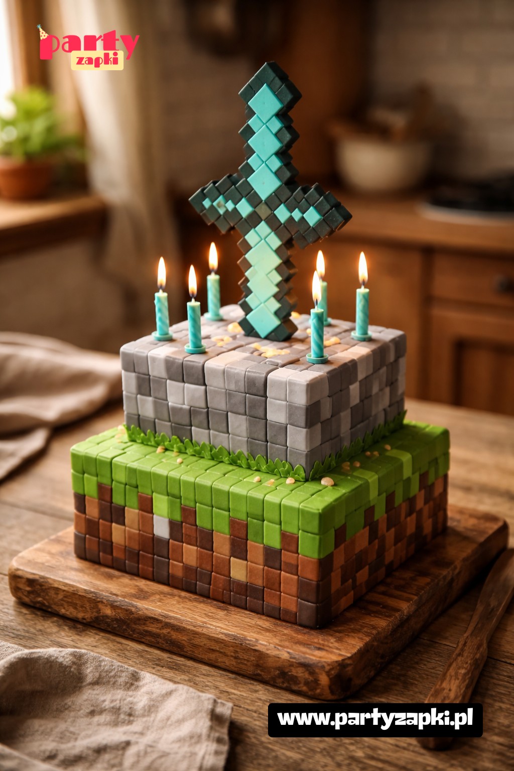tort minecraft inspiracja (4)