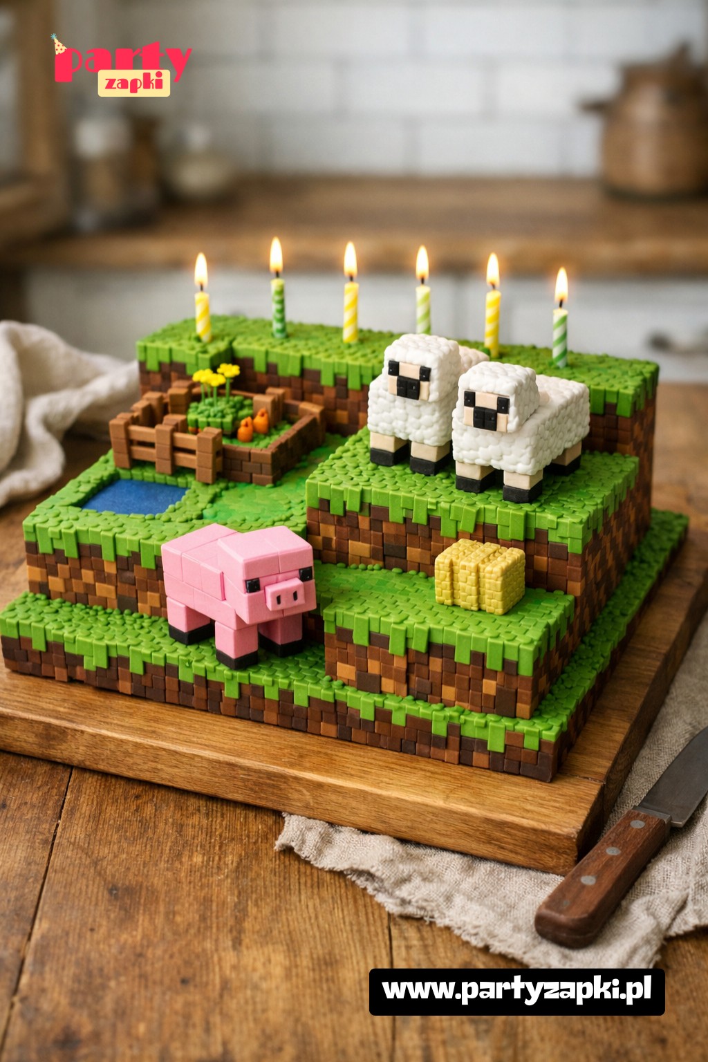 tort minecraft inspiracja (7)