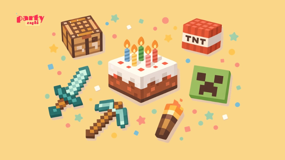 urodziny w stylu minecraft