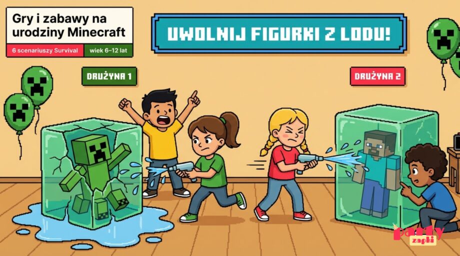 zabawy na urodziny minecraft