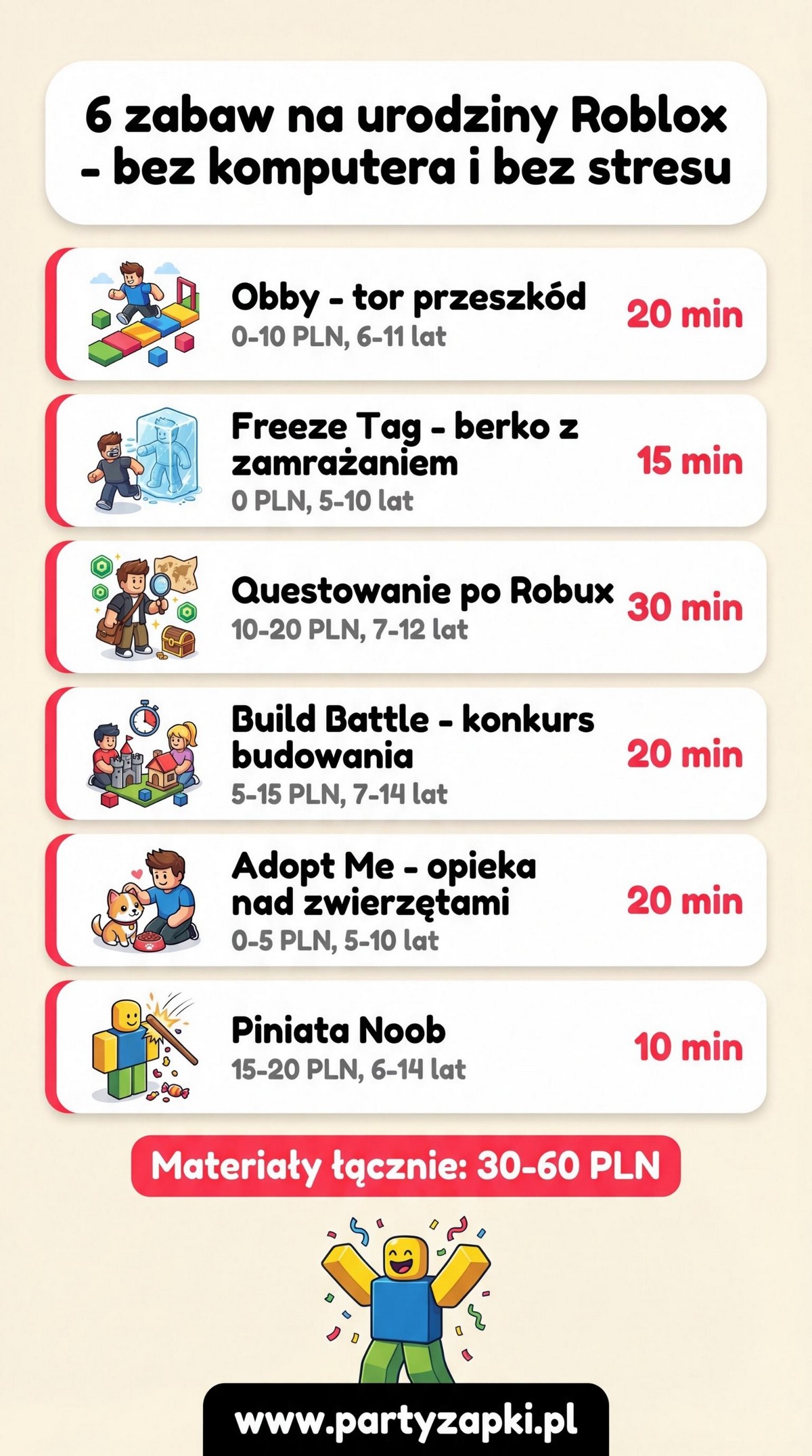 zabawy roblox dla dzieci