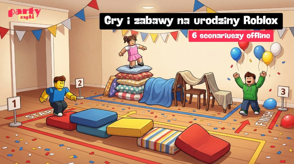 Gry i zabawy na urodziny Roblox. 6 scenariuszy, które rozkręcą każdą imprezę